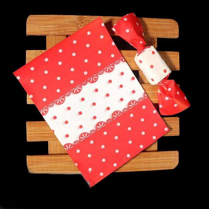 Penta Angel Candy Wrappers 400Pcs Twisting Wax Caramel Paper Sweets Lolly Baking Nougats Wrapping Paper for Homemade Wedding Birthday Christmas Chocolate Candy Packaging (Dot) - Image 4